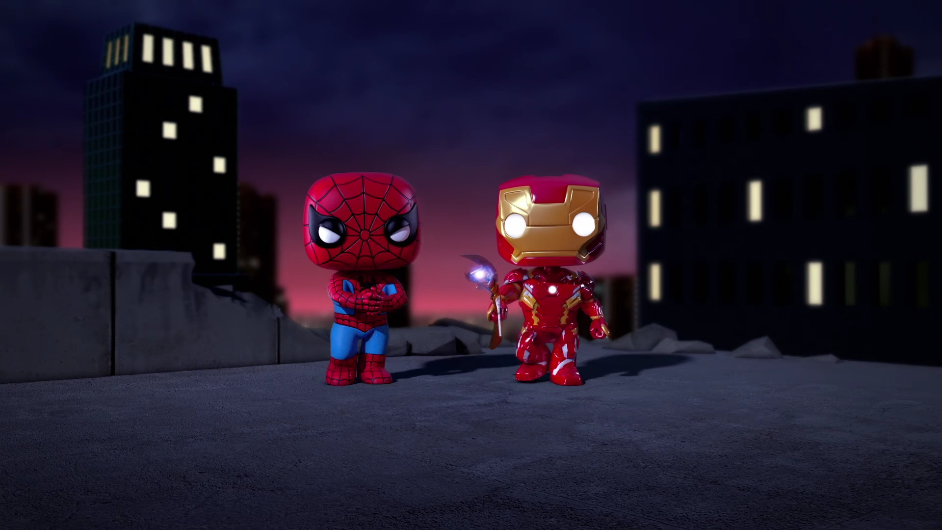 Wallpaper Iron man and spiderman spellbound animated movie
