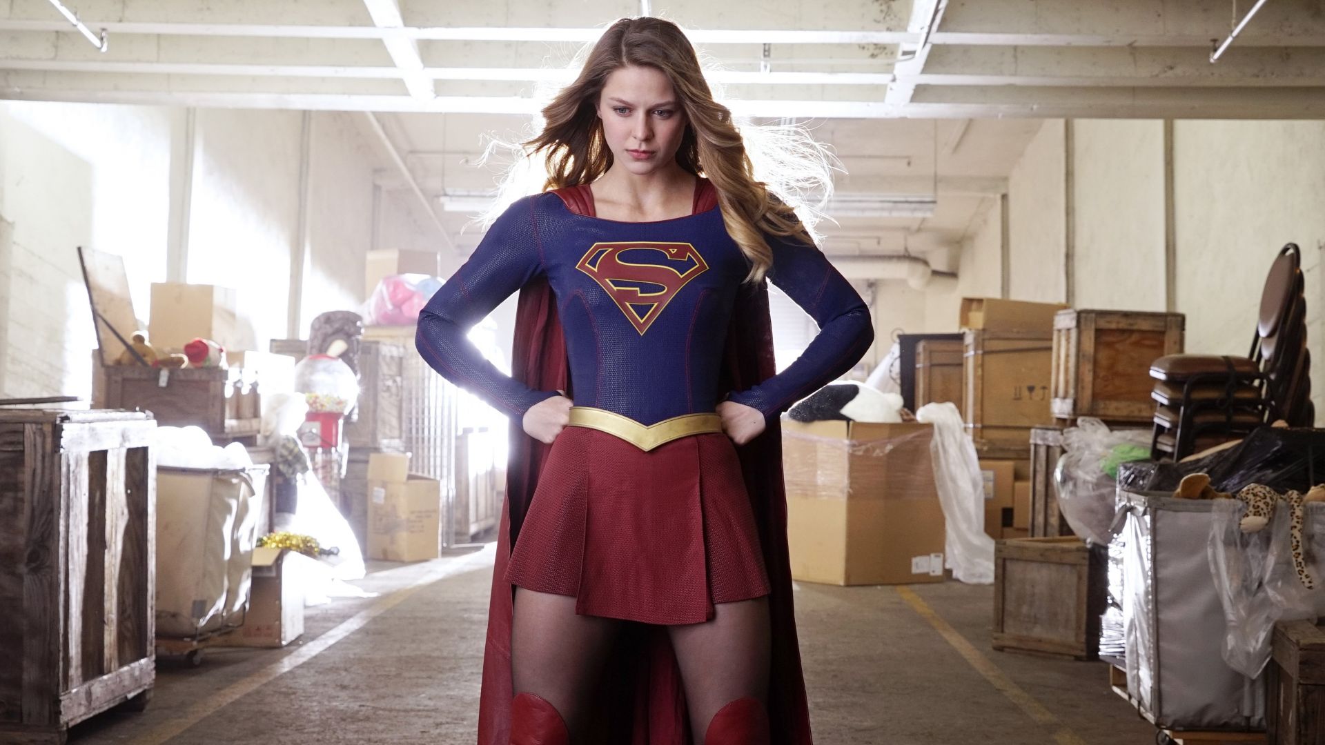 Wallpaper Melissa Benoist as Supergirl