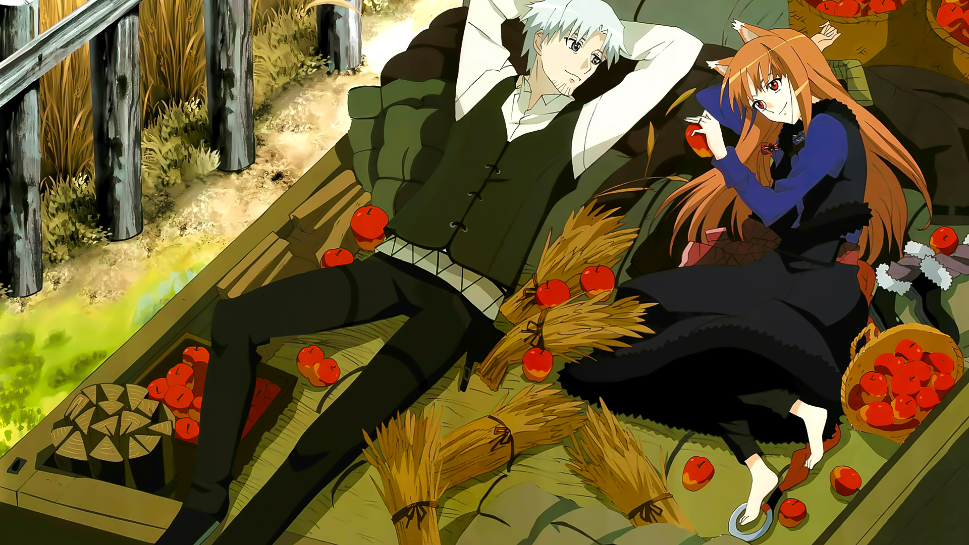 Wallpaper Holo, kraft lawrence, spice and wolf, anime