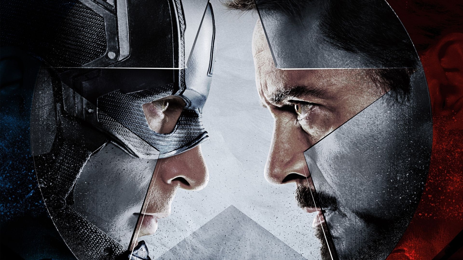 Wallpaper Captain America vs Iron man, marvel comics superheroes