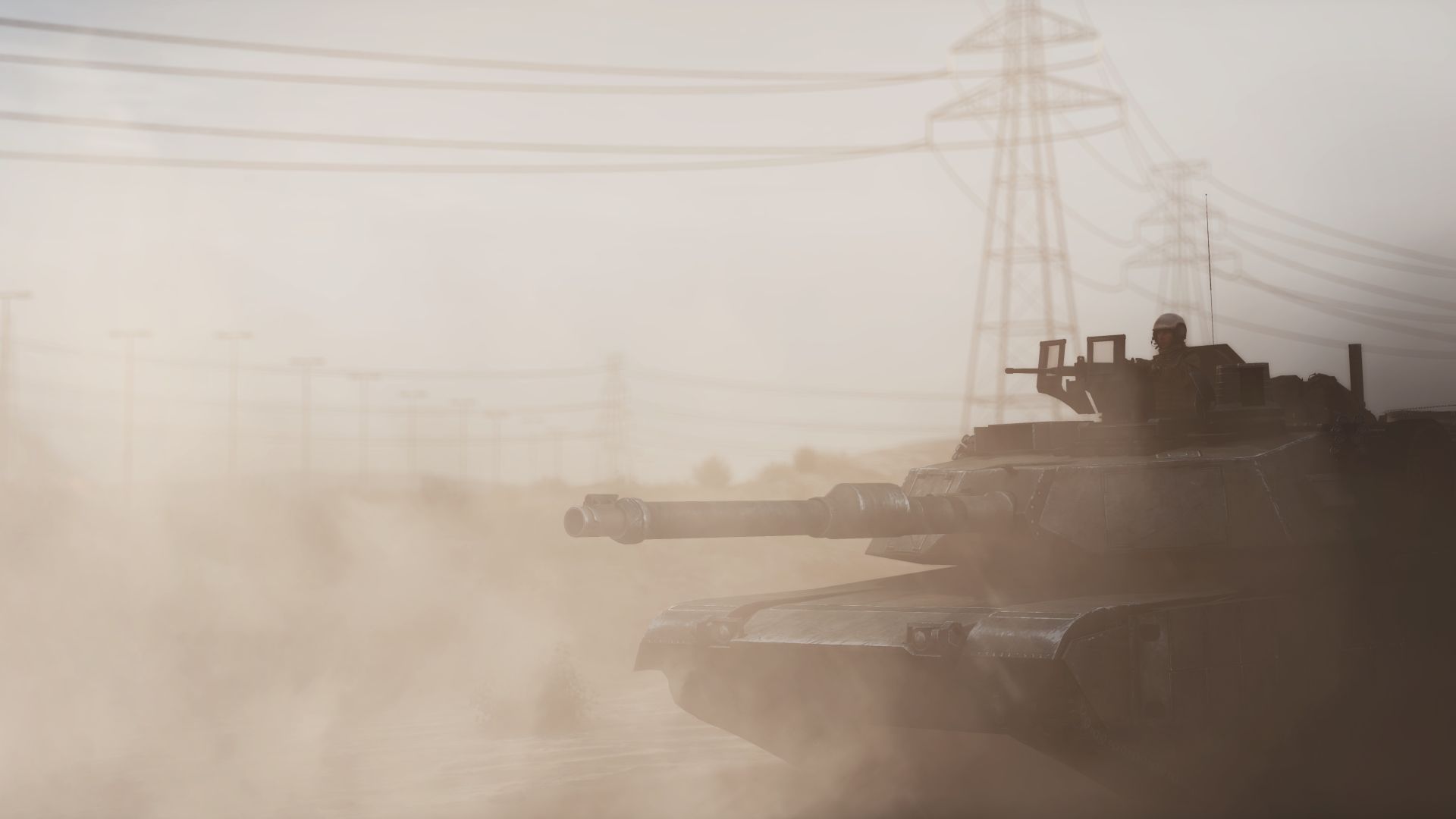 Wallpaper Battlefield 3, video game, mist, tank