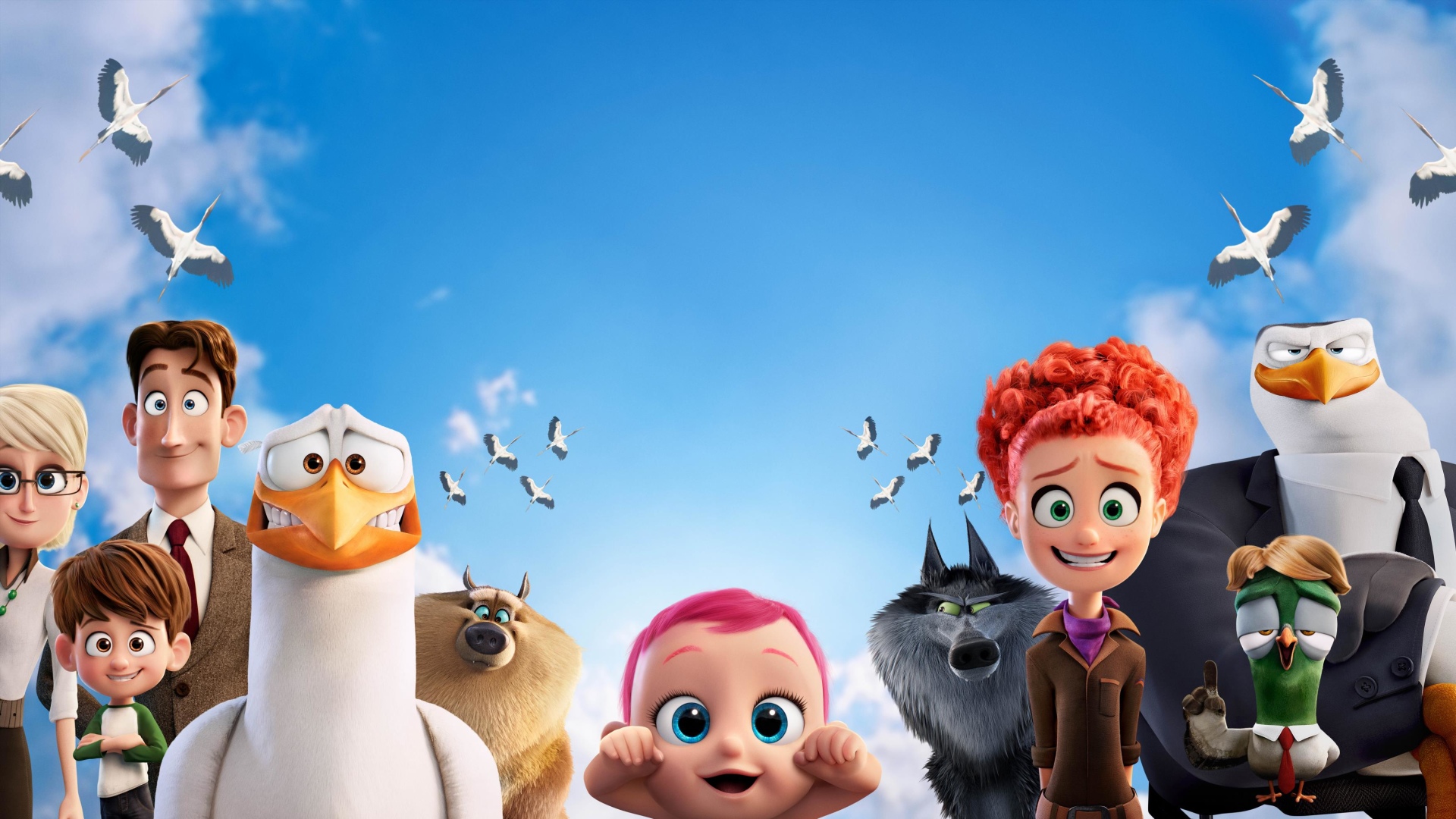 Wallpaper Storks animation movie 2016 characters