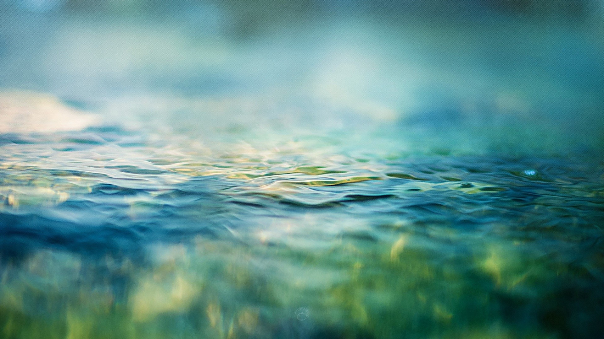 Wallpaper Green Water surface