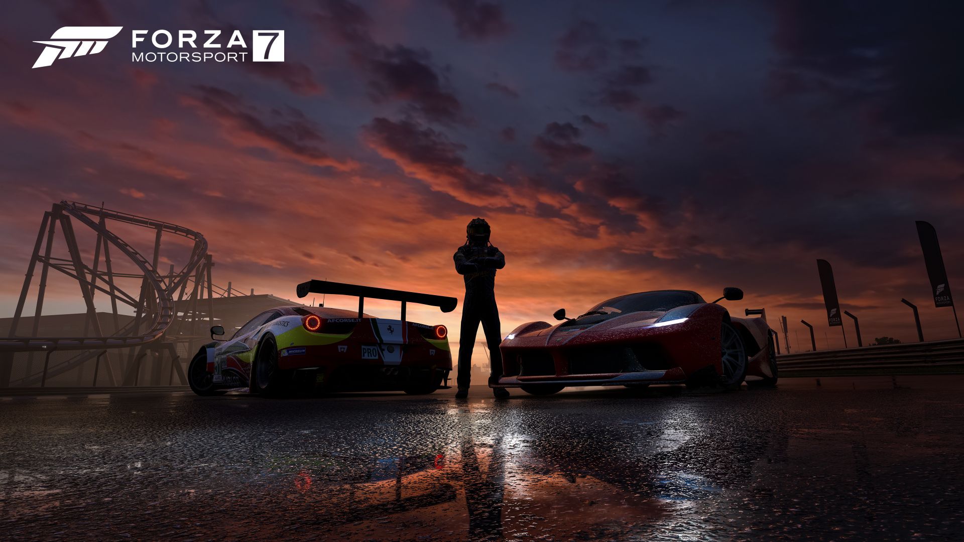 Wallpaper 2017 video game, Forza Motorsport 7, game, night, cars