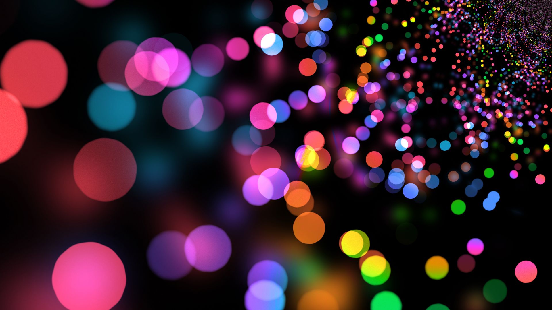 Desktop Wallpaper Party Lights, Circles, Colorful, Bokeh, Night, Hd Image,  Picture, Background, Tnplav