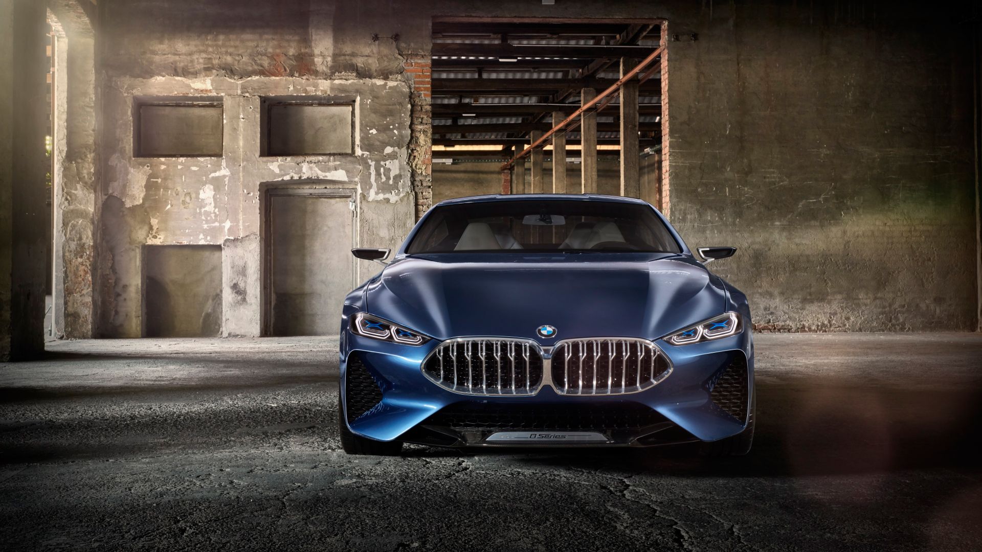 Wallpaper BMW Concept 8 Series, front view, luxury car, 4k