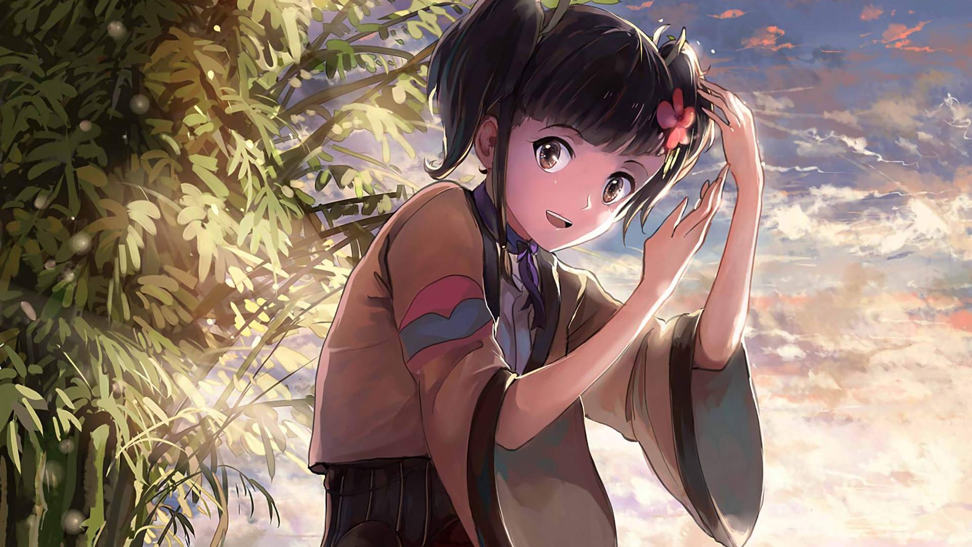 Wallpaper Mumei anime girl