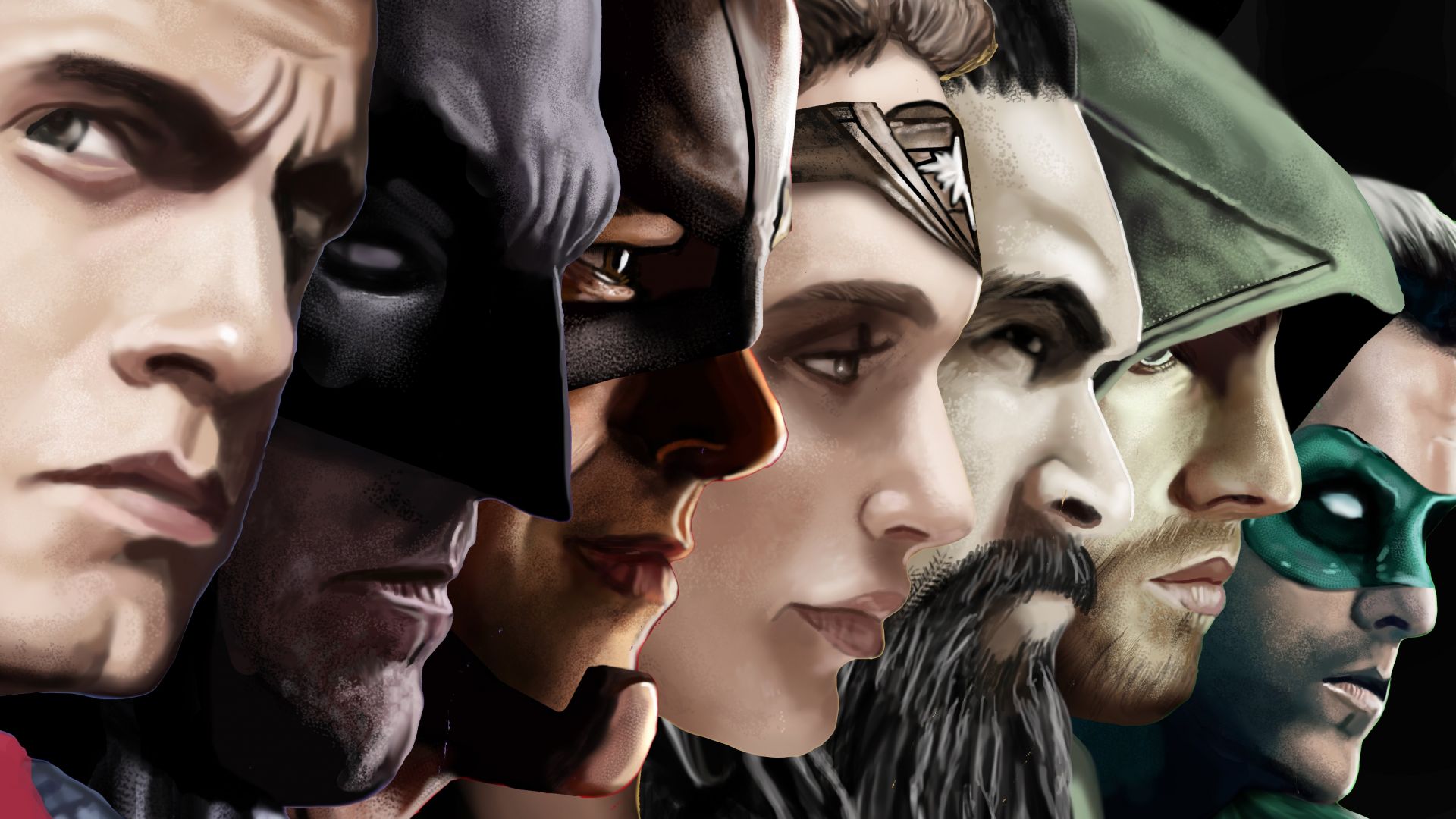 Wallpaper Justice league superheroes artwork