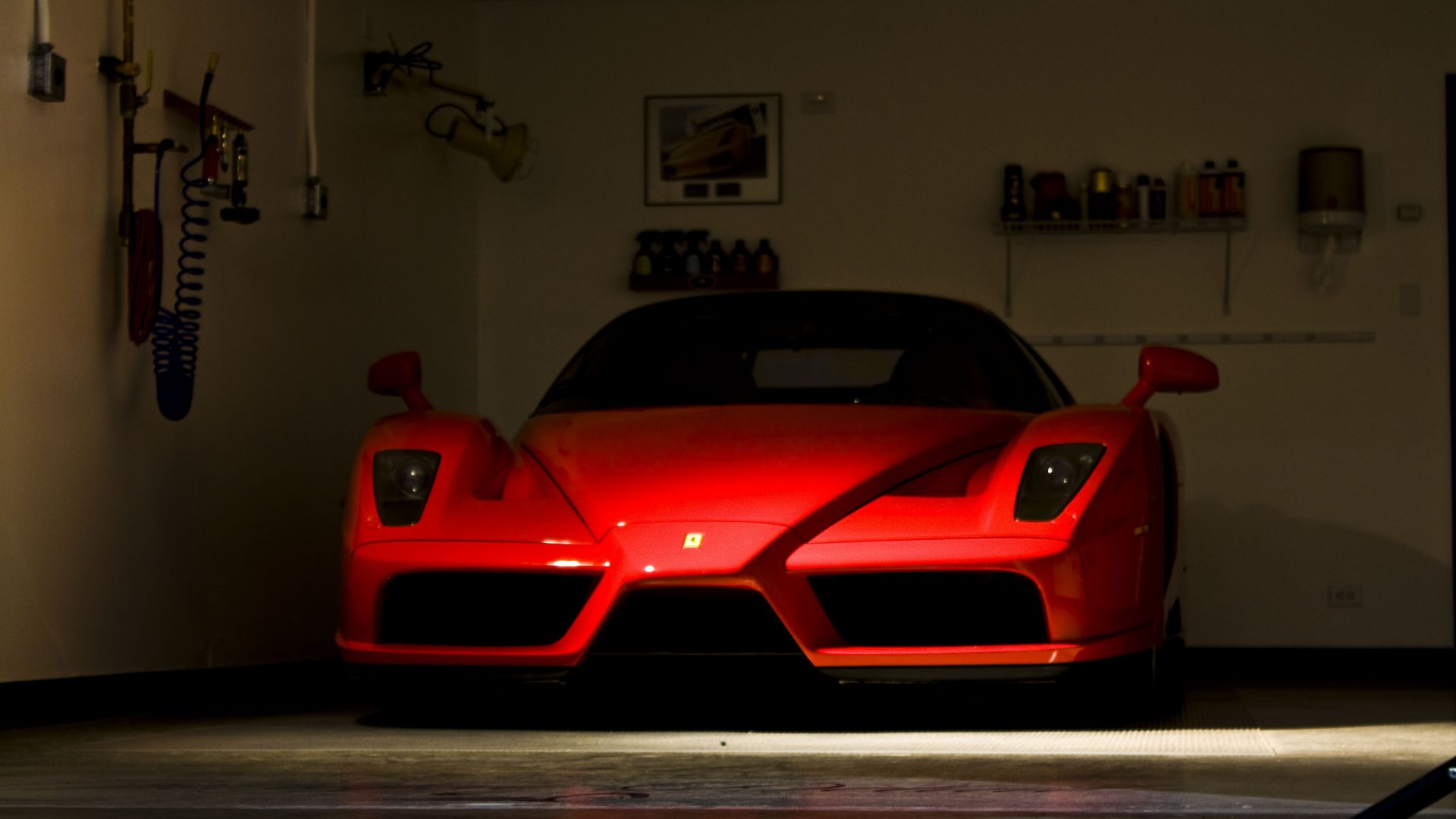 Wallpaper Ferrari red sports car