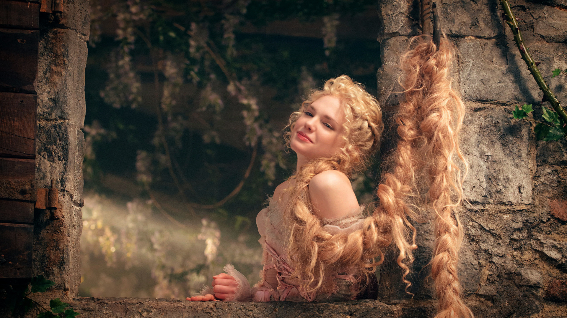 Wallpaper Blonde, actress, MacKenzie Mauzy, Into the woods, 2014 movie