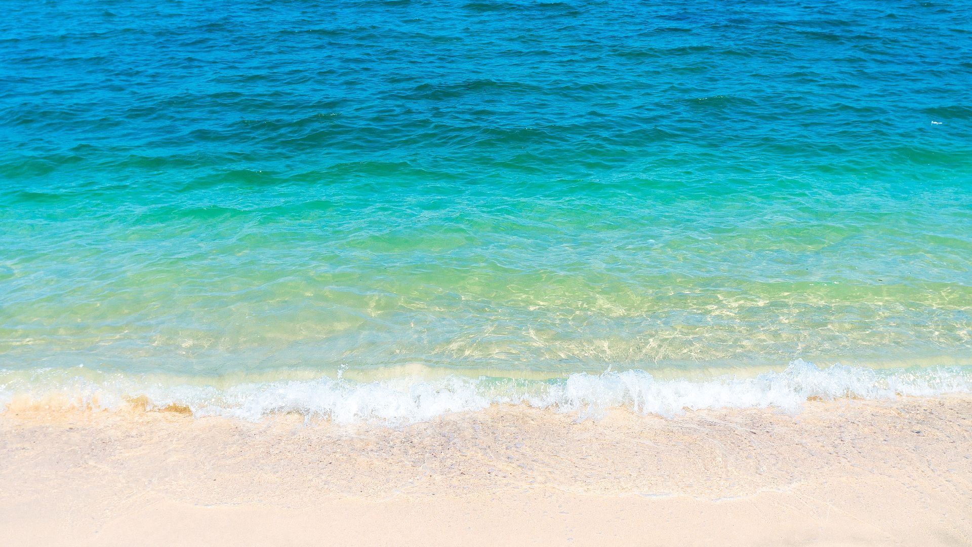 Wallpaper Beach, water, blue sea, summer