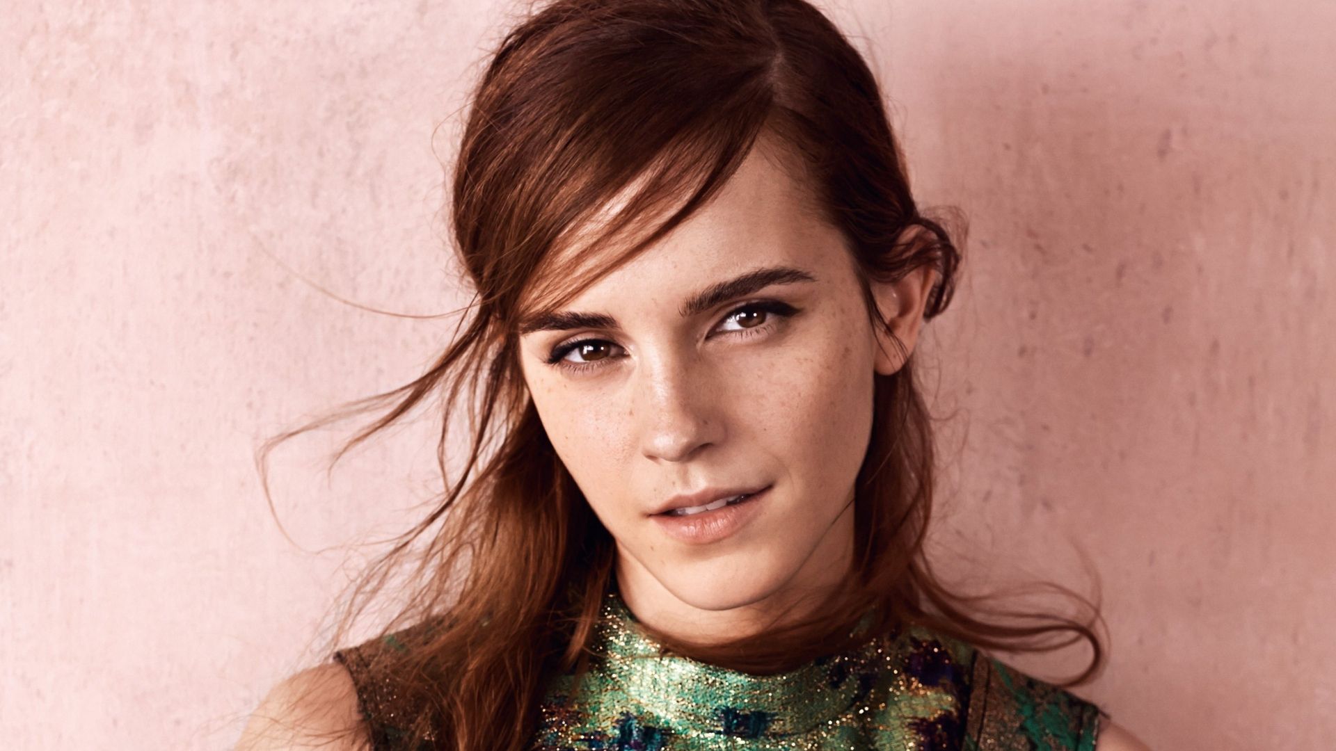 Wallpaper Emma Watson, face, celebrity, female