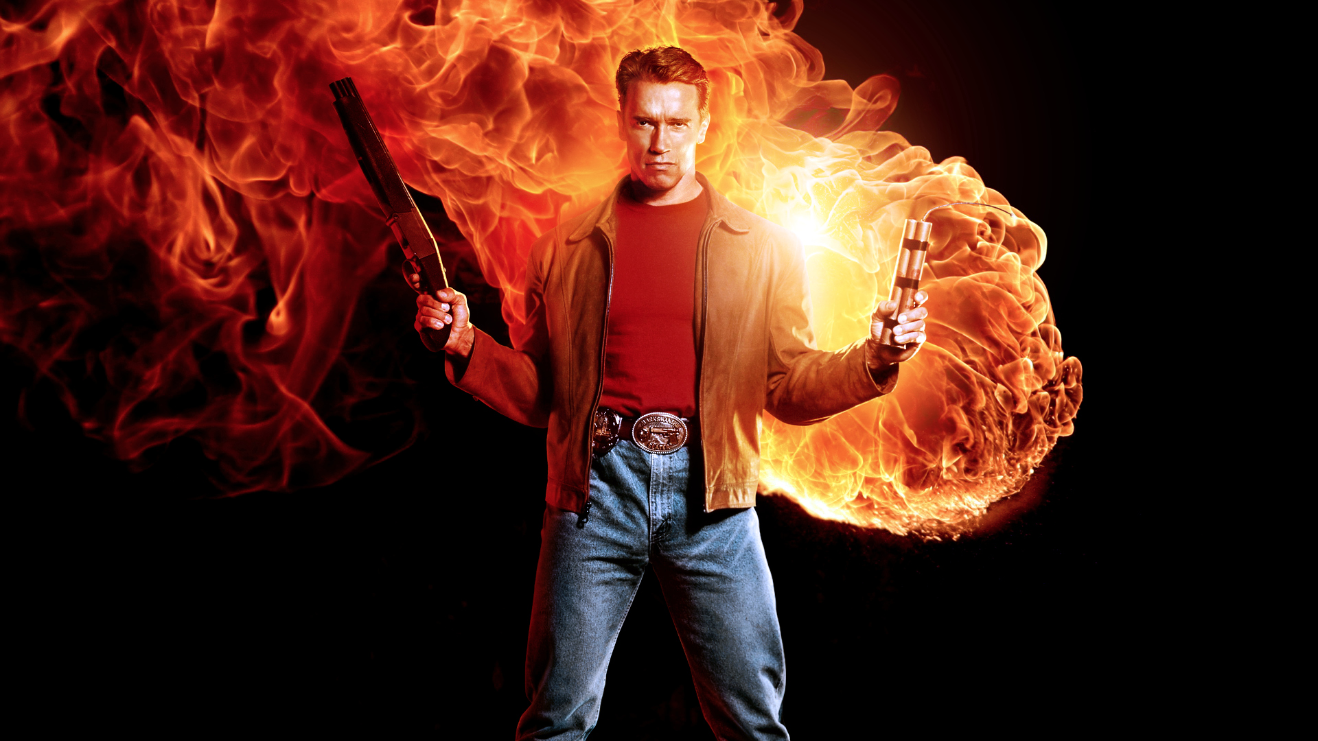 Wallpaper Arnold Schwarzenegger in Last Action Hero, 1993 movie