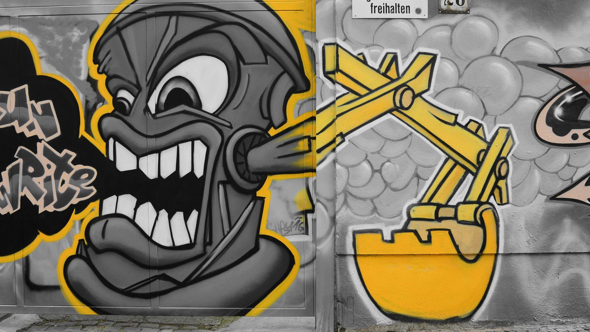 Wallpaper Graffiti, street art, wall, street