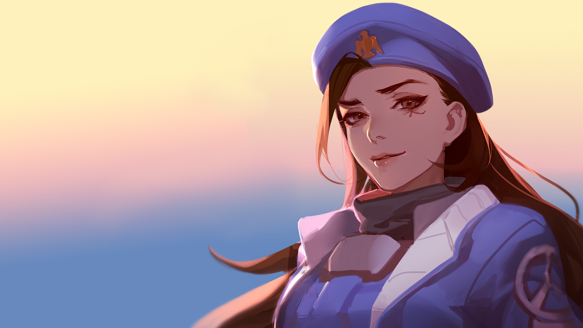 Wallpaper Beautiful Ana, overwatch, game, face