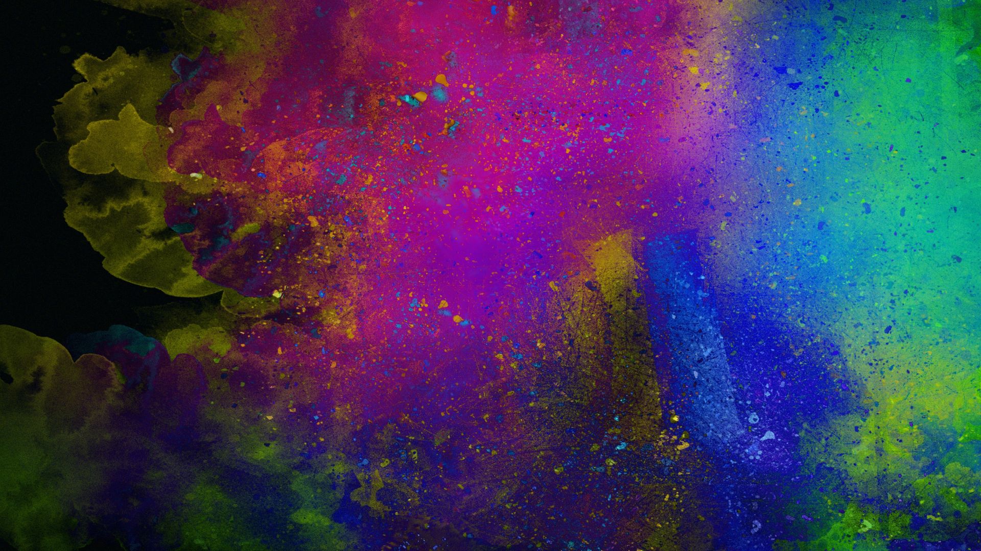 Wallpaper Colorful splashes, abstract, surface