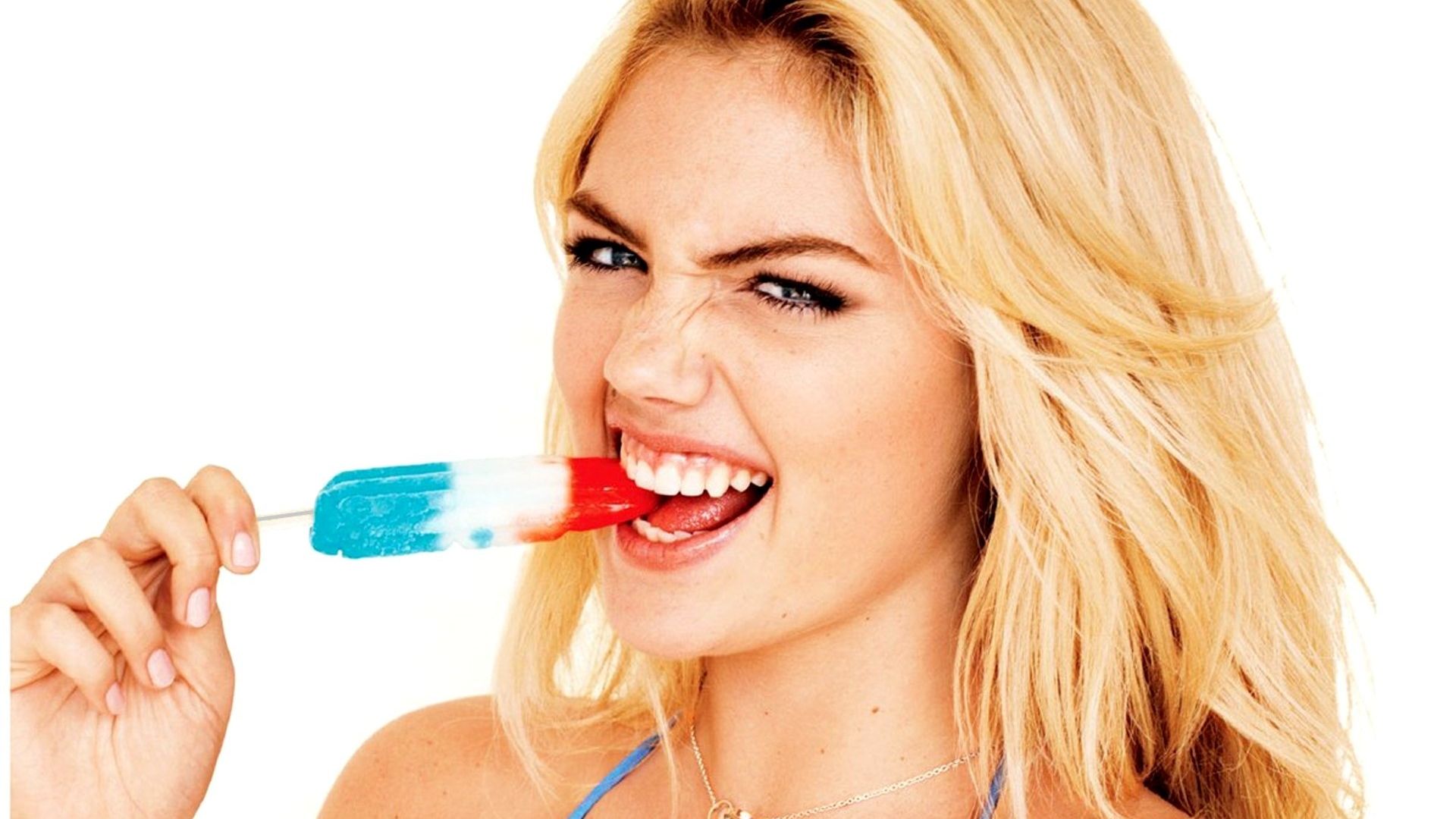 Wallpaper Kate Upton and candy