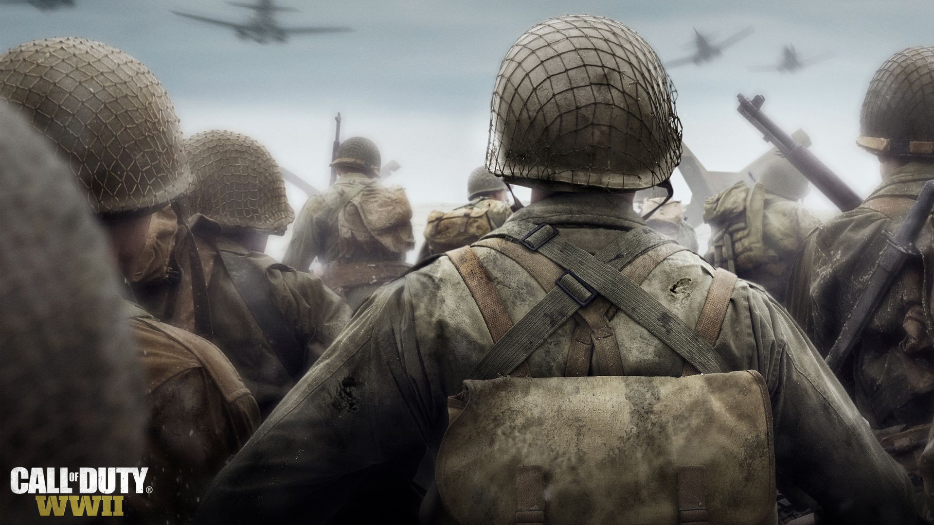 Wallpaper Call of Duty WWII, video game, soldiers