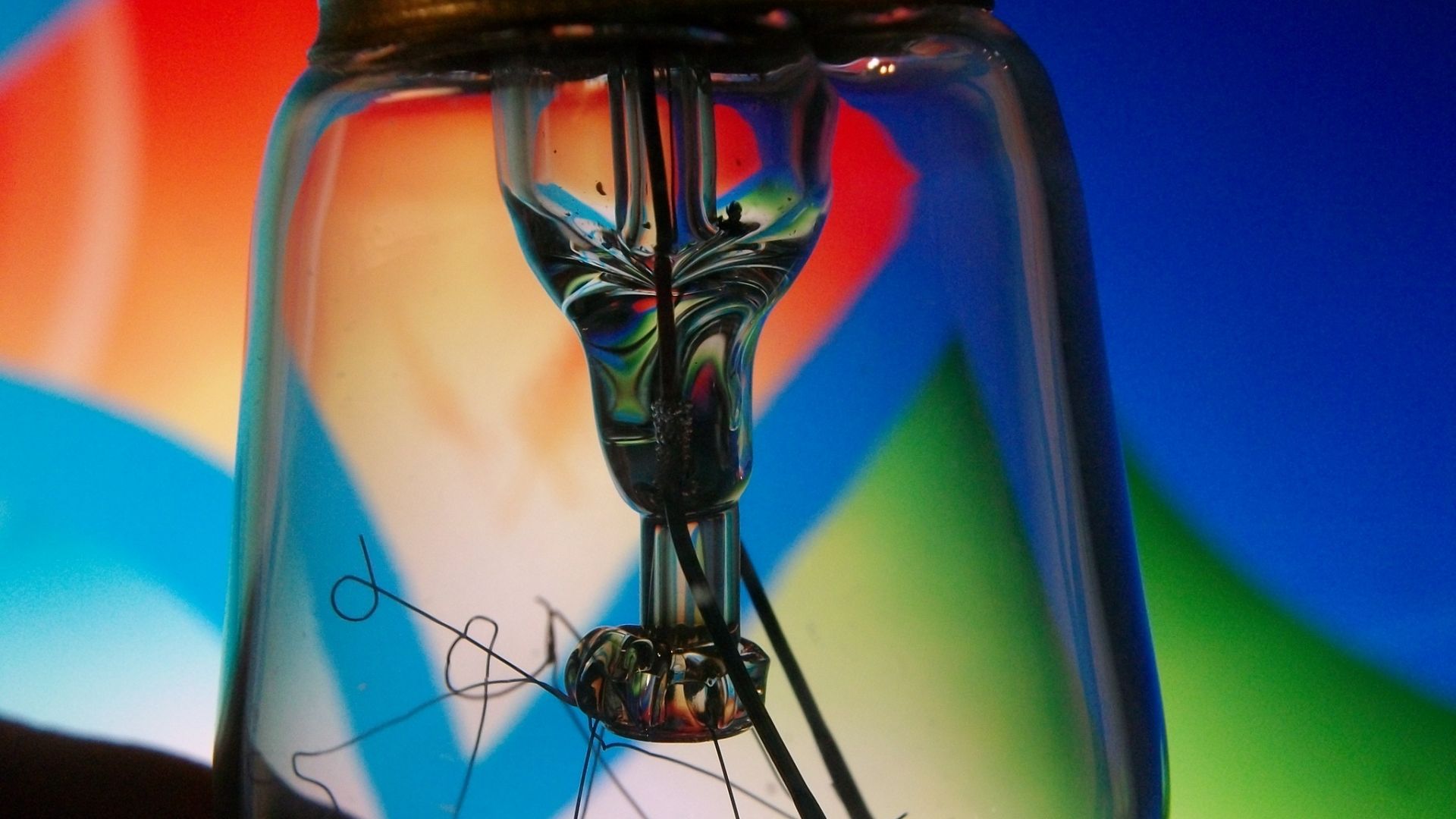 Wallpaper Bulb filament, light bulb, close up