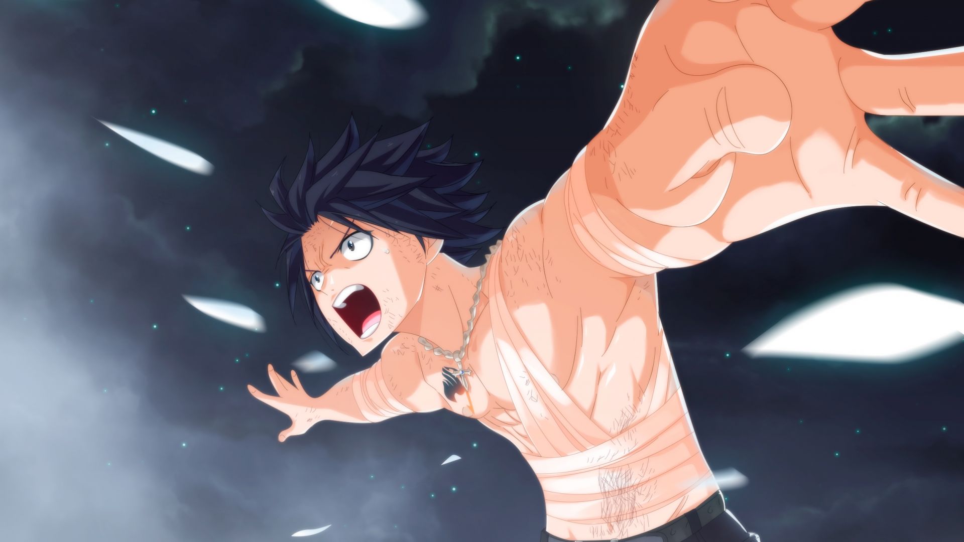 Wallpaper Gray Fullbuster, Fairy Tail, anime boy without shirt