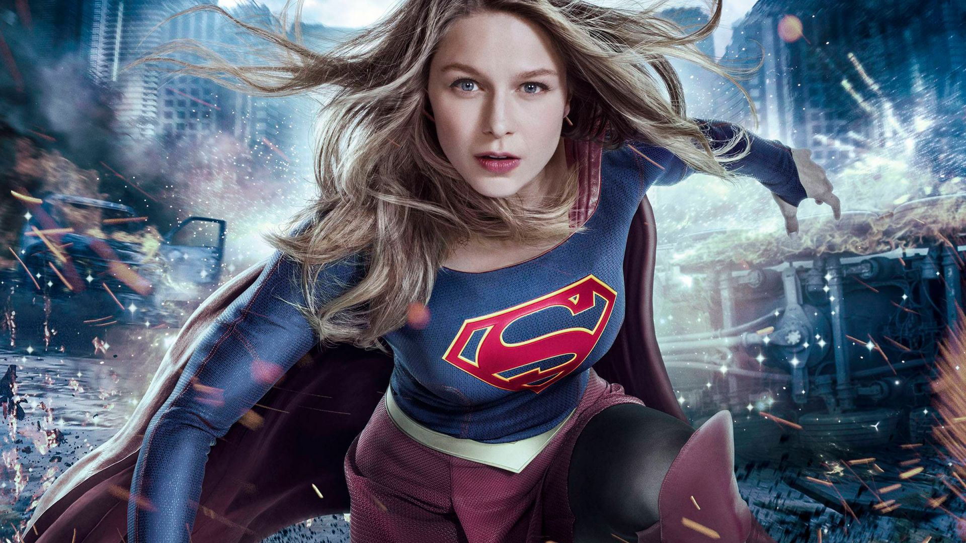 Wallpaper Melissa Benoist, Supergirl, 2017 TV series, new season
