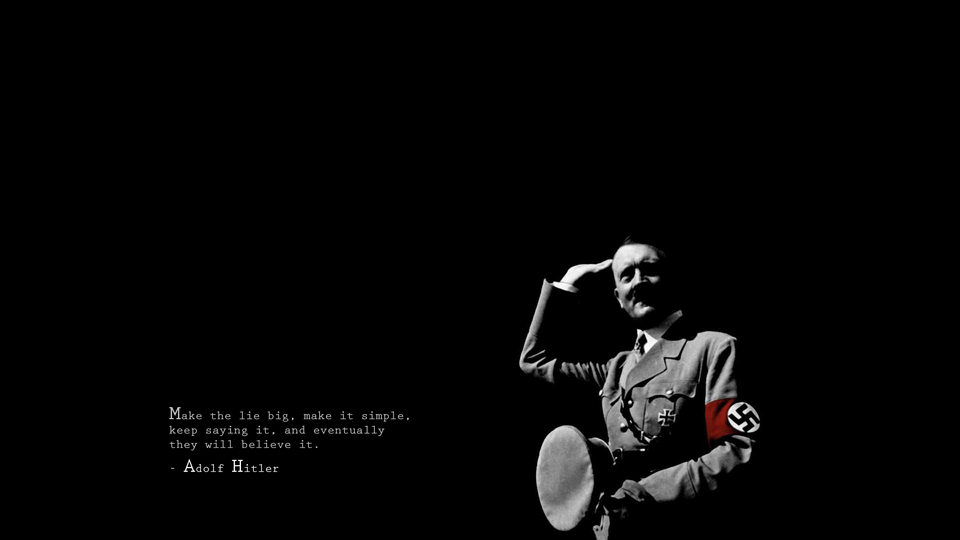Wallpaper Quote by Hitler