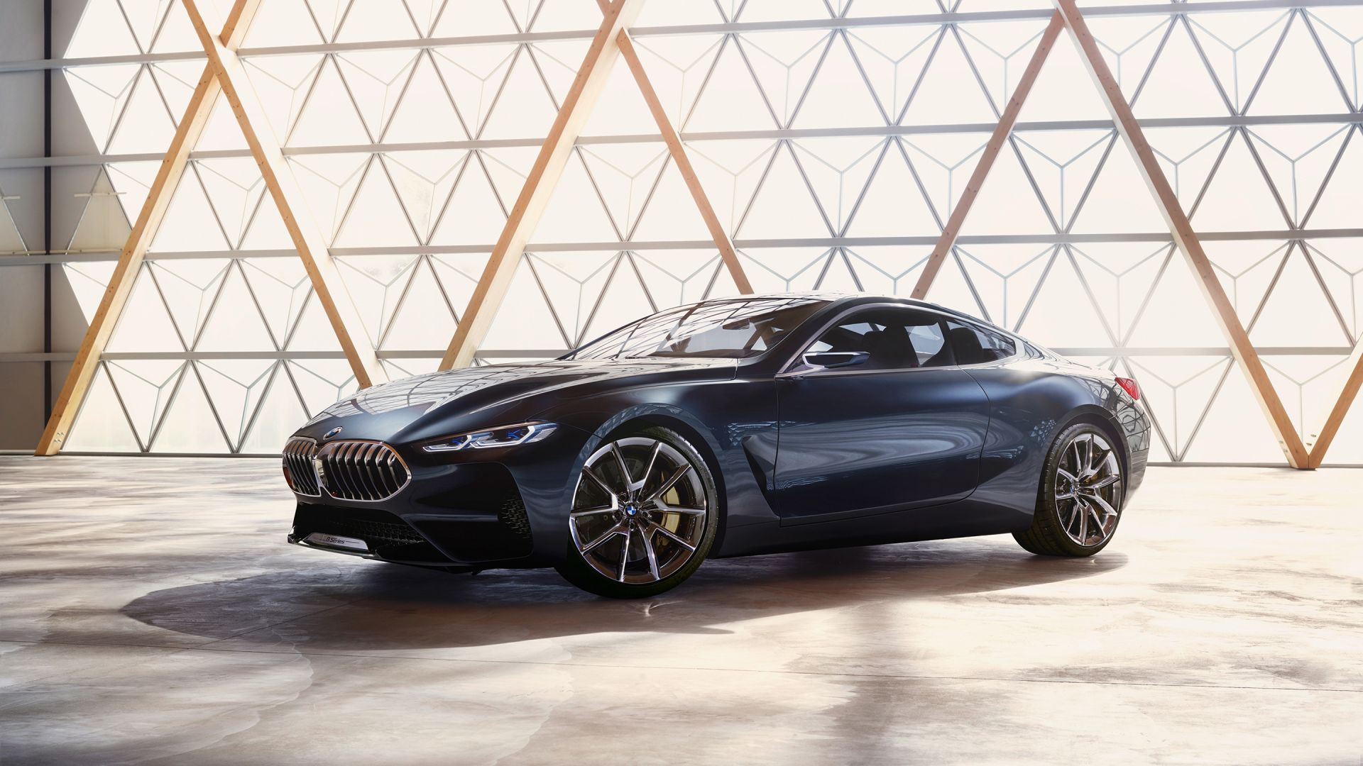 Wallpaper BMW concept 8 series, 2017 car