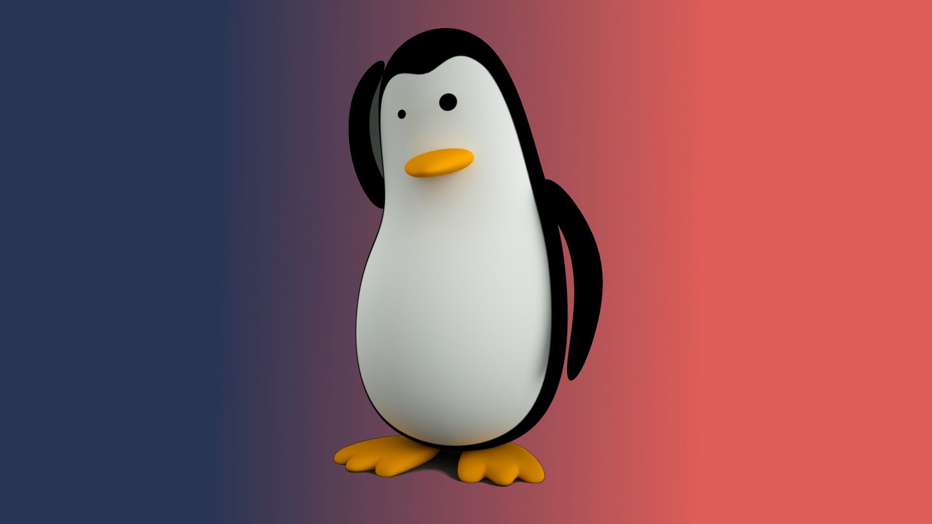 Wallpaper Linux tux penguin