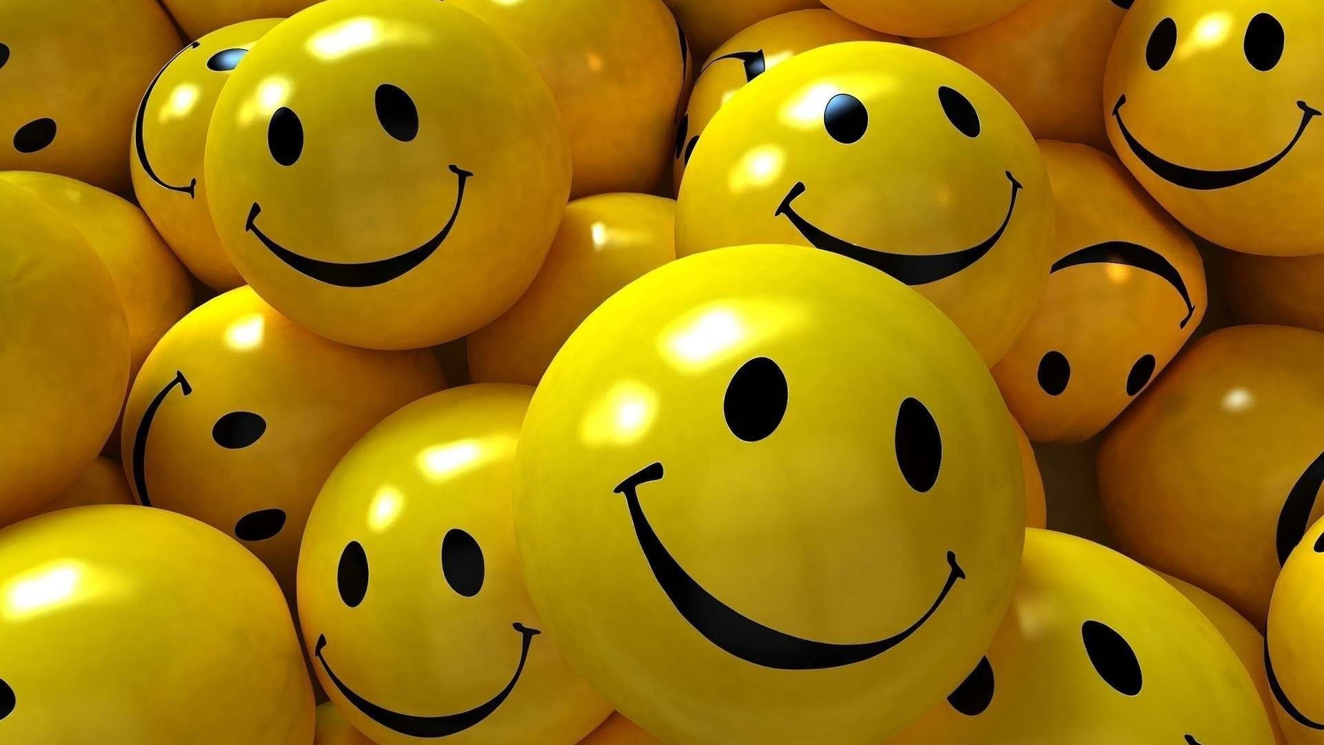 Desktop Wallpaper Yellow Smiley Face Ball Hd Image Picture Background  Xeodw1