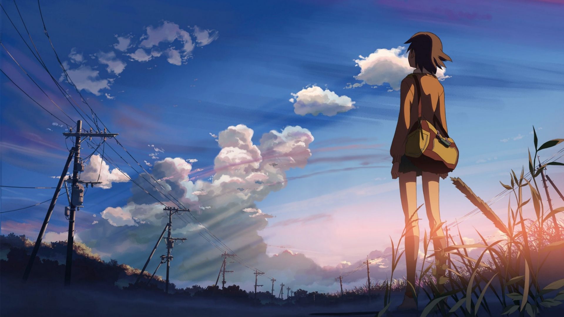 Wallpaper Makoto shinkai from 5 centimeters per second anime movie
