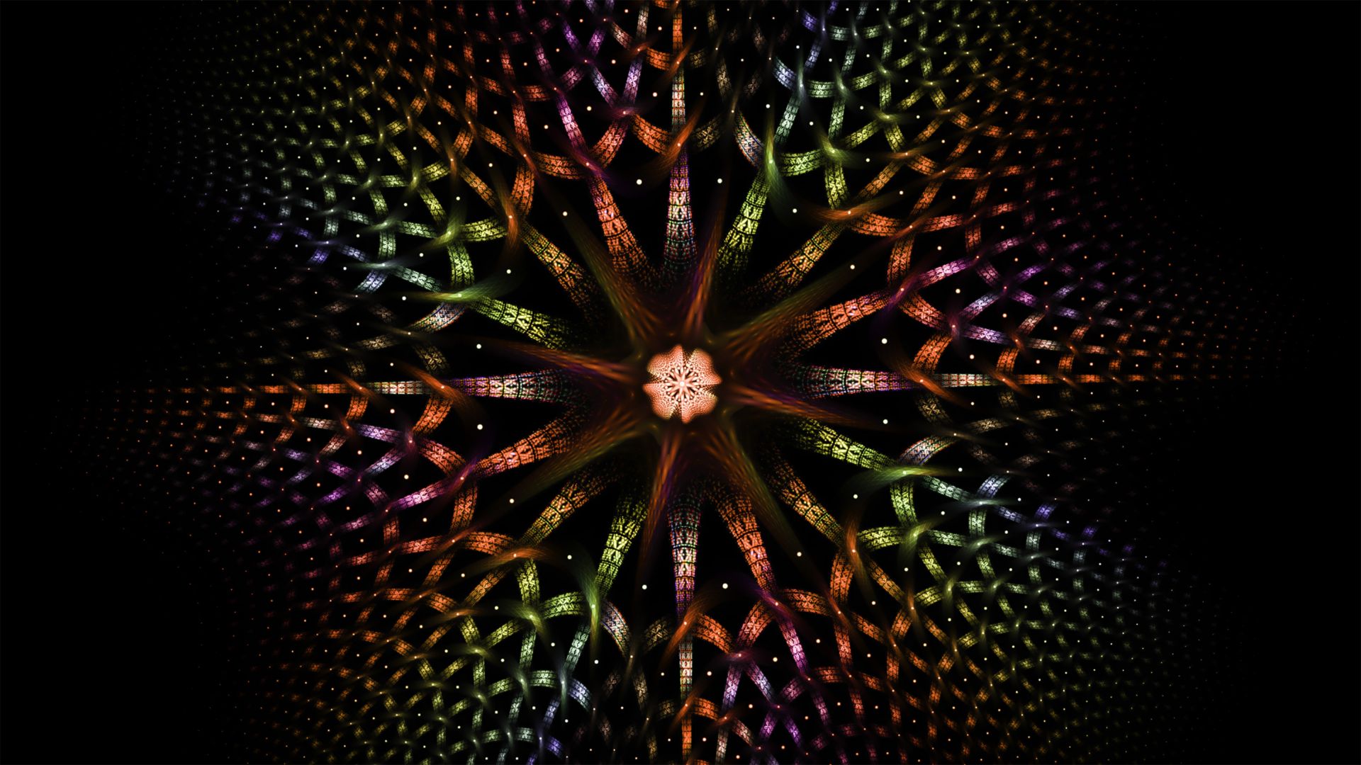 Wallpaper Fractal, colorful pattern