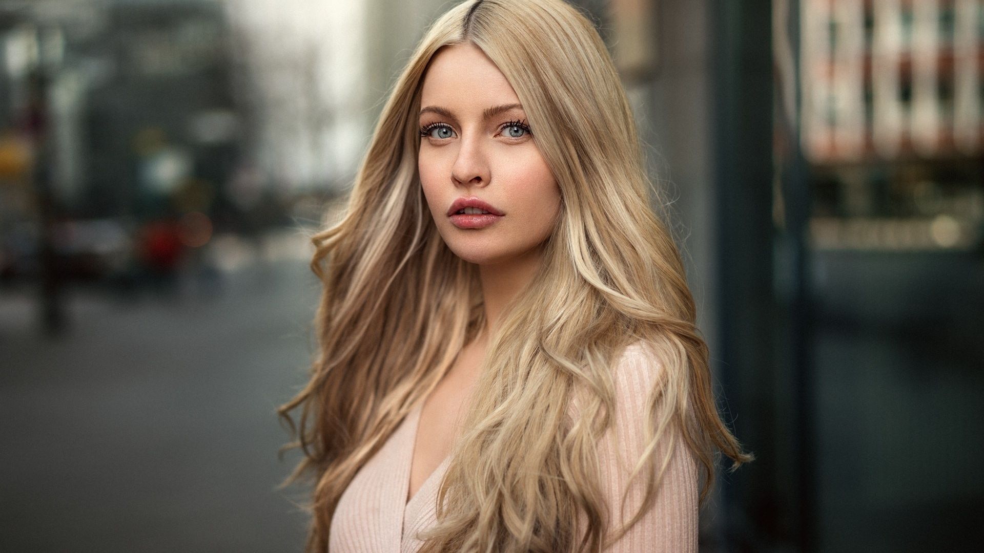 Wallpaper Karina, model, blonde