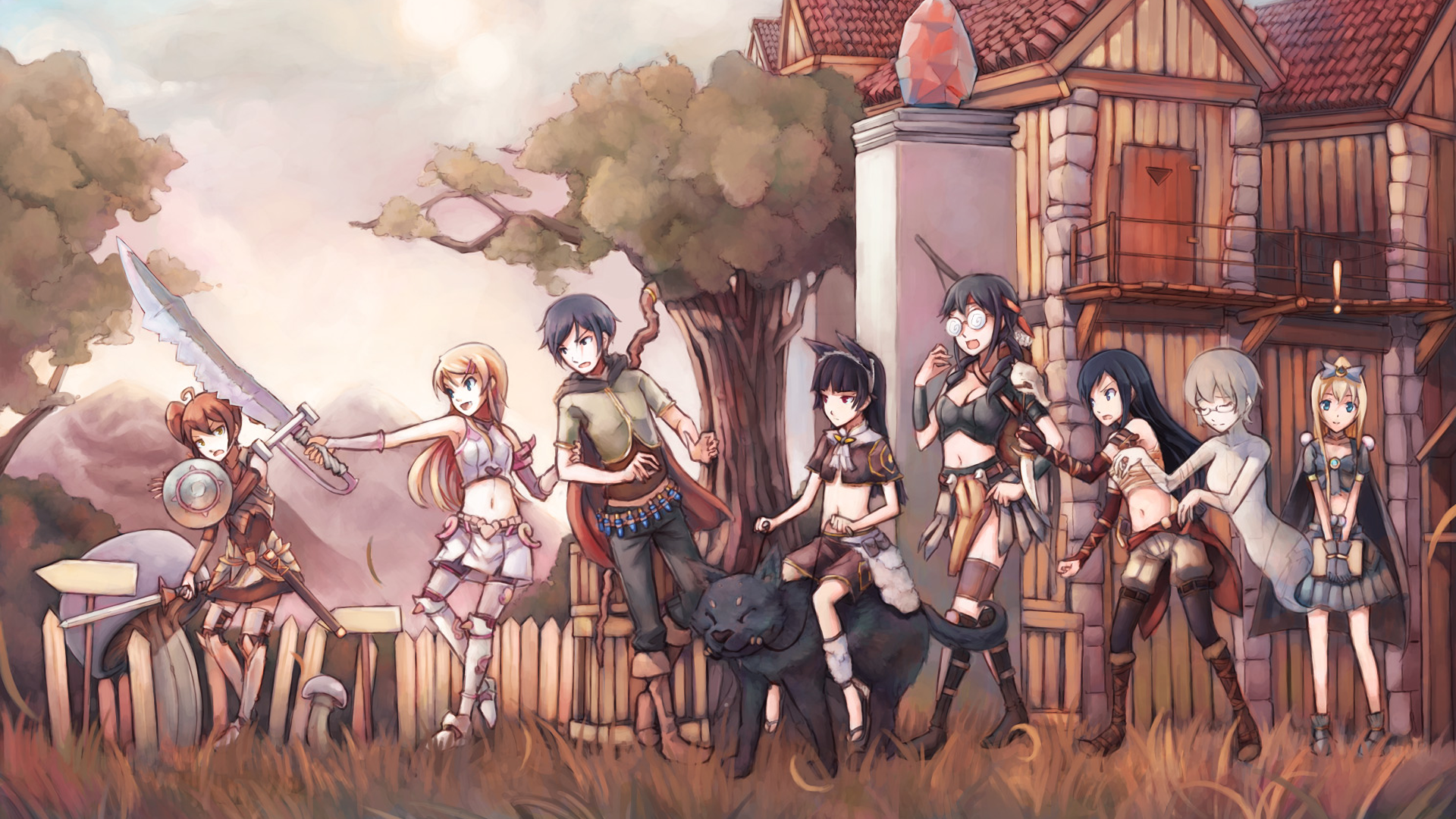 Wallpaper Anime girls
