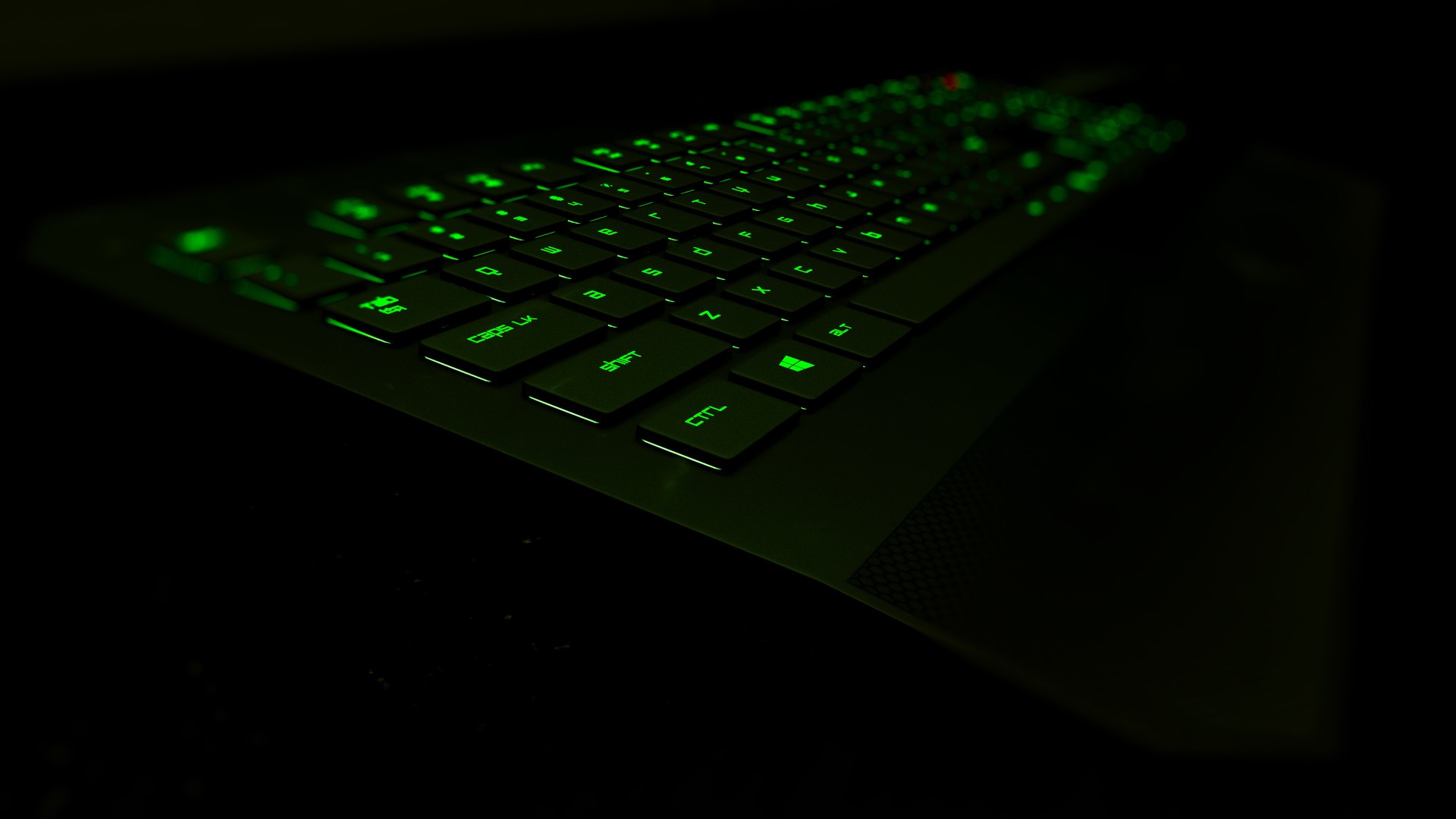 Wallpaper Glowing 3D keyboard