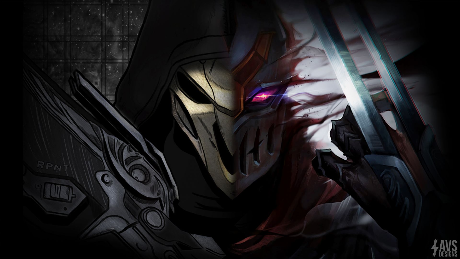 Desktop Wallpaper Zed Reaper Video Game League Of Legends Overwatch Video Game Hd Image Picture Background Ynqha9