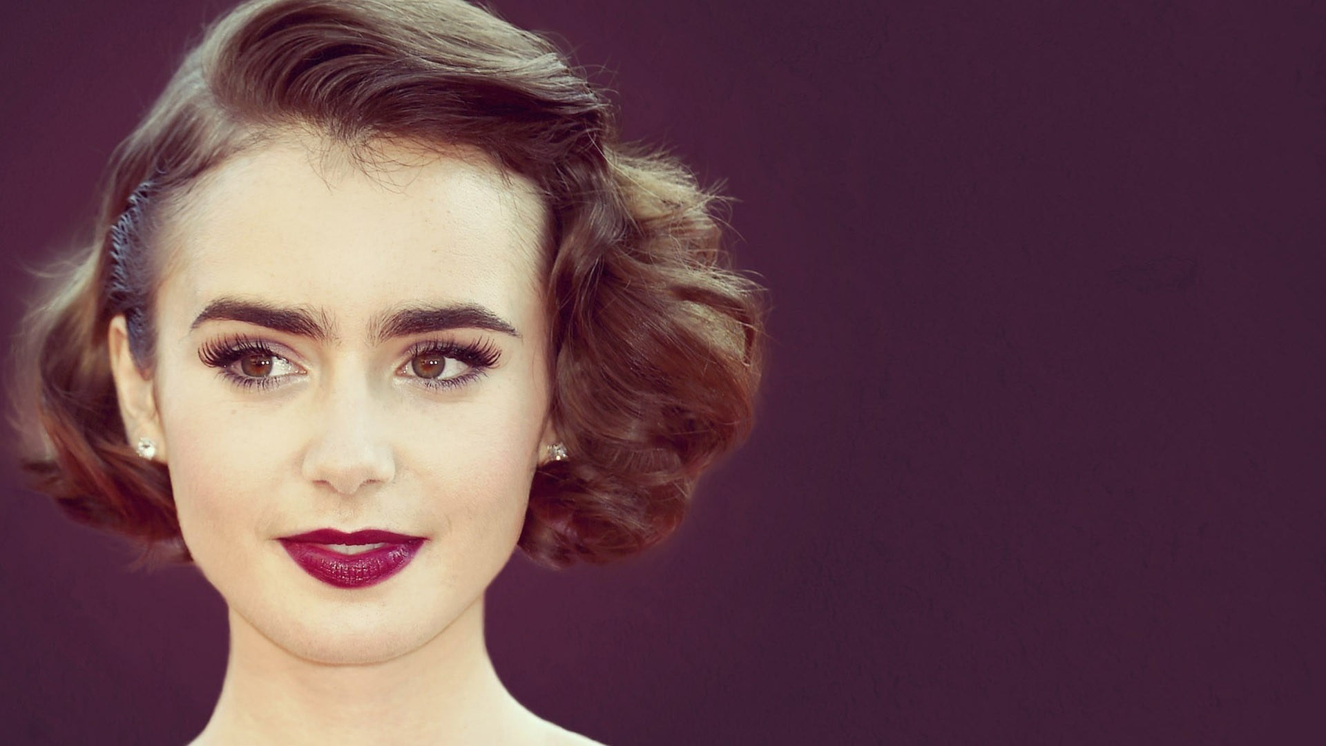 Wallpaper Lily Collins, Celebrity