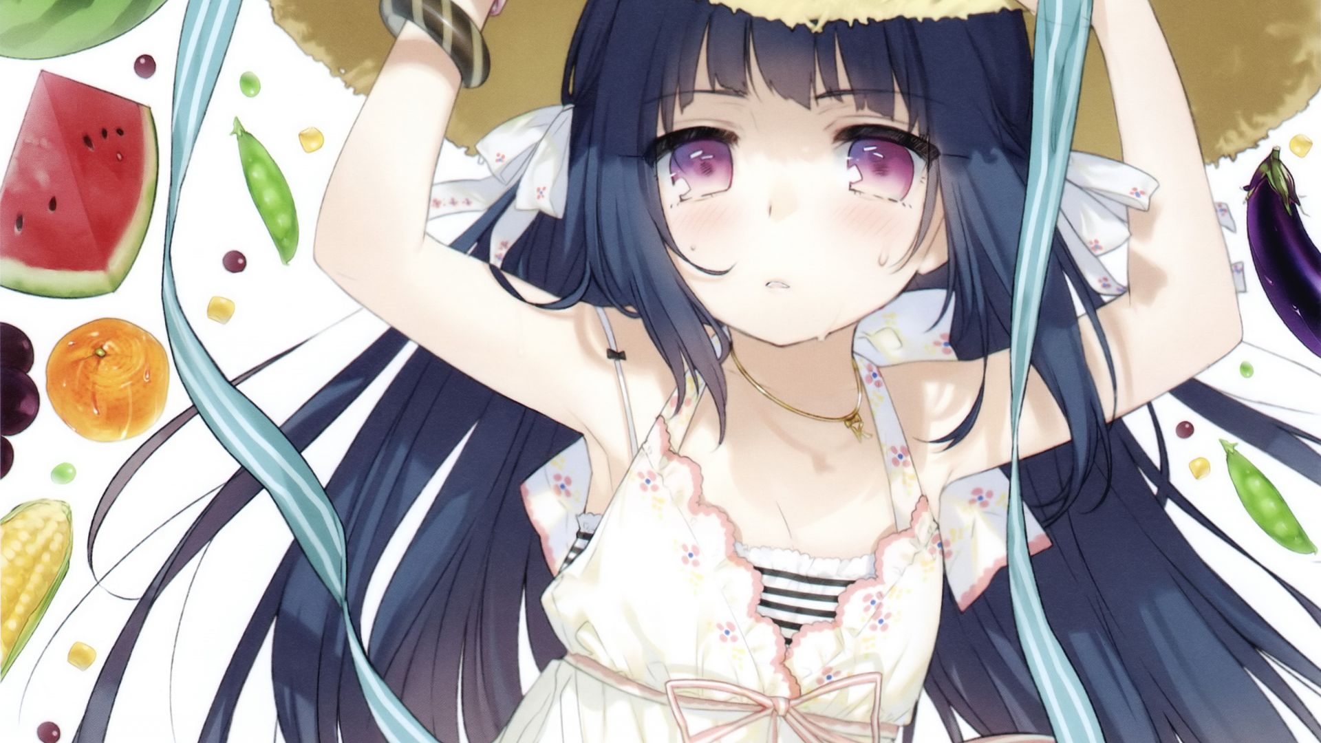 Wallpaper Anime girl, crying, Ringo Kinoshita, No-Rin