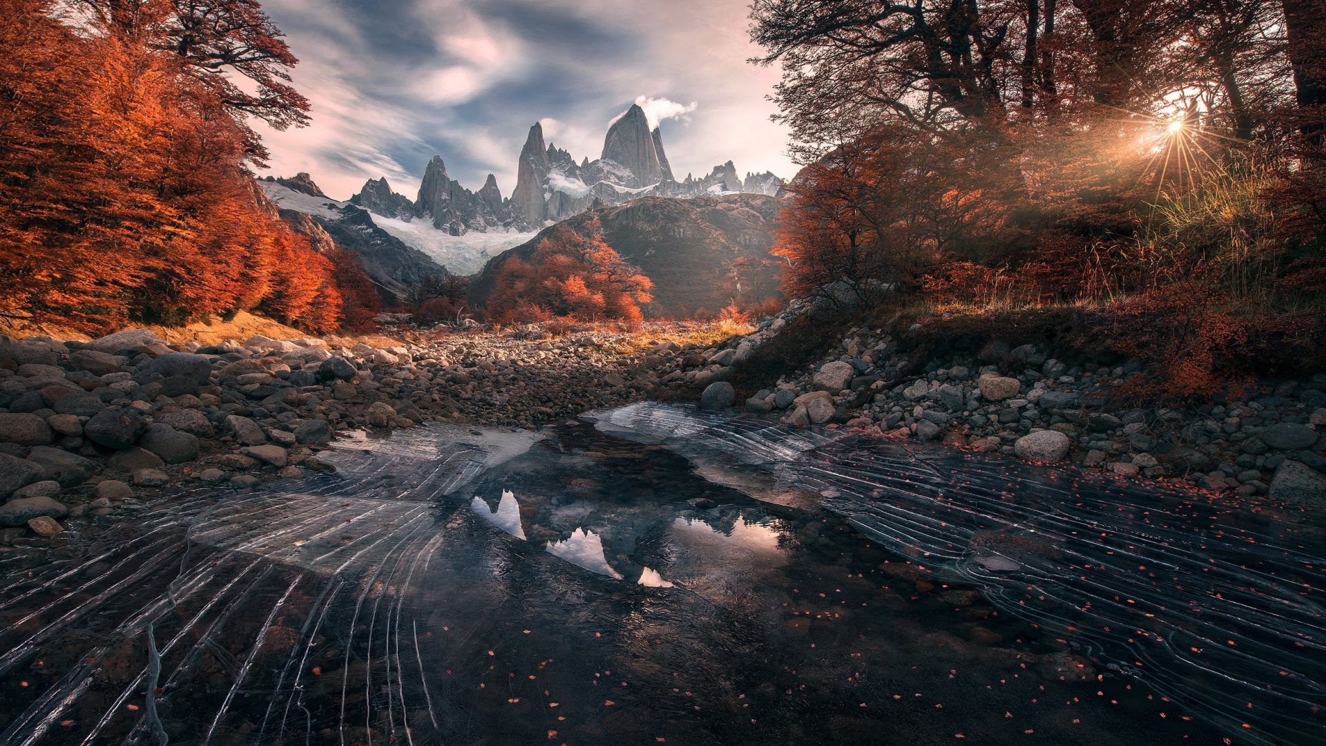 Wallpaper Patagonia river