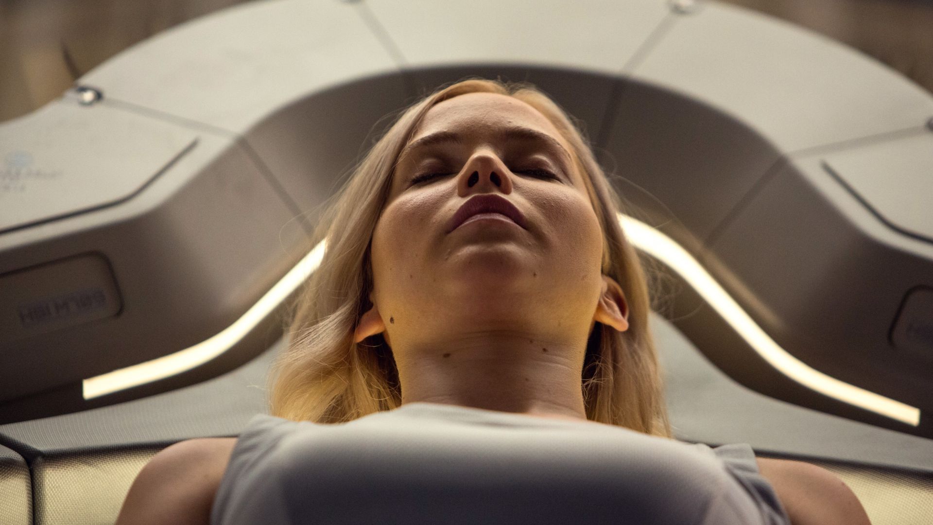 Desktop Wallpaper Jennifer Lawrence Sleeping Passengers Movie Hd 
