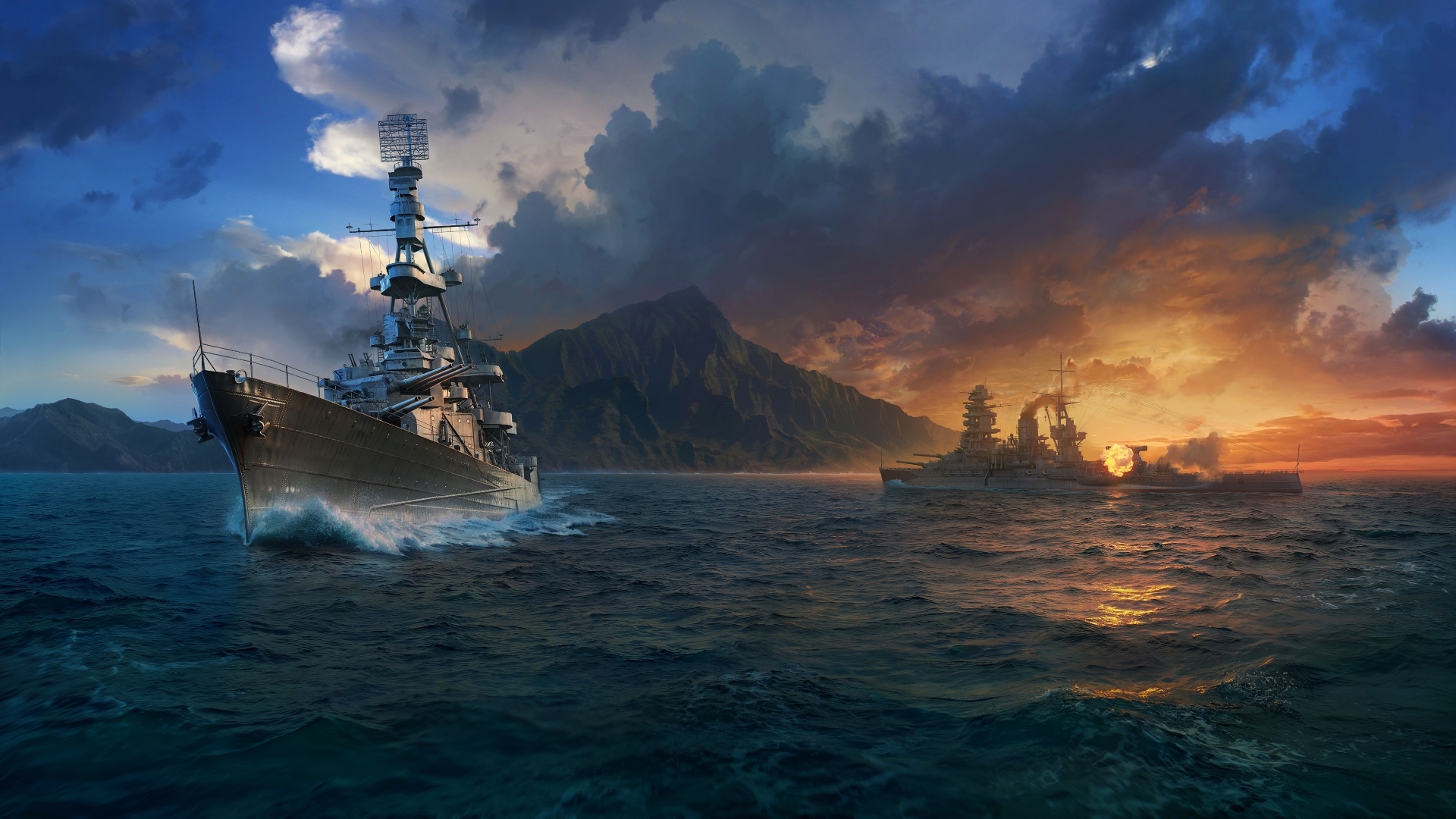 Wallpaper World of warships video game