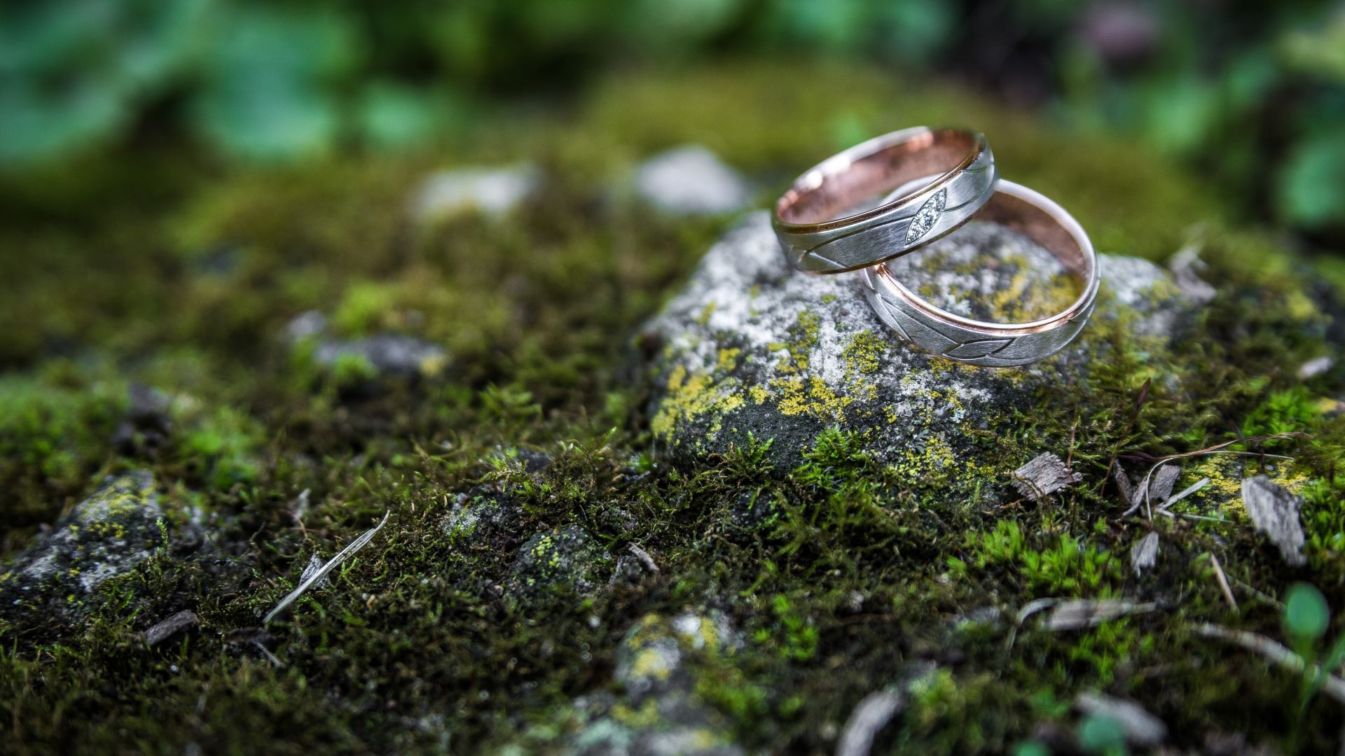 Desktop Wallpaper Wedding Rings Close Up, Hd Image, Picture, Background,  Zozdpg