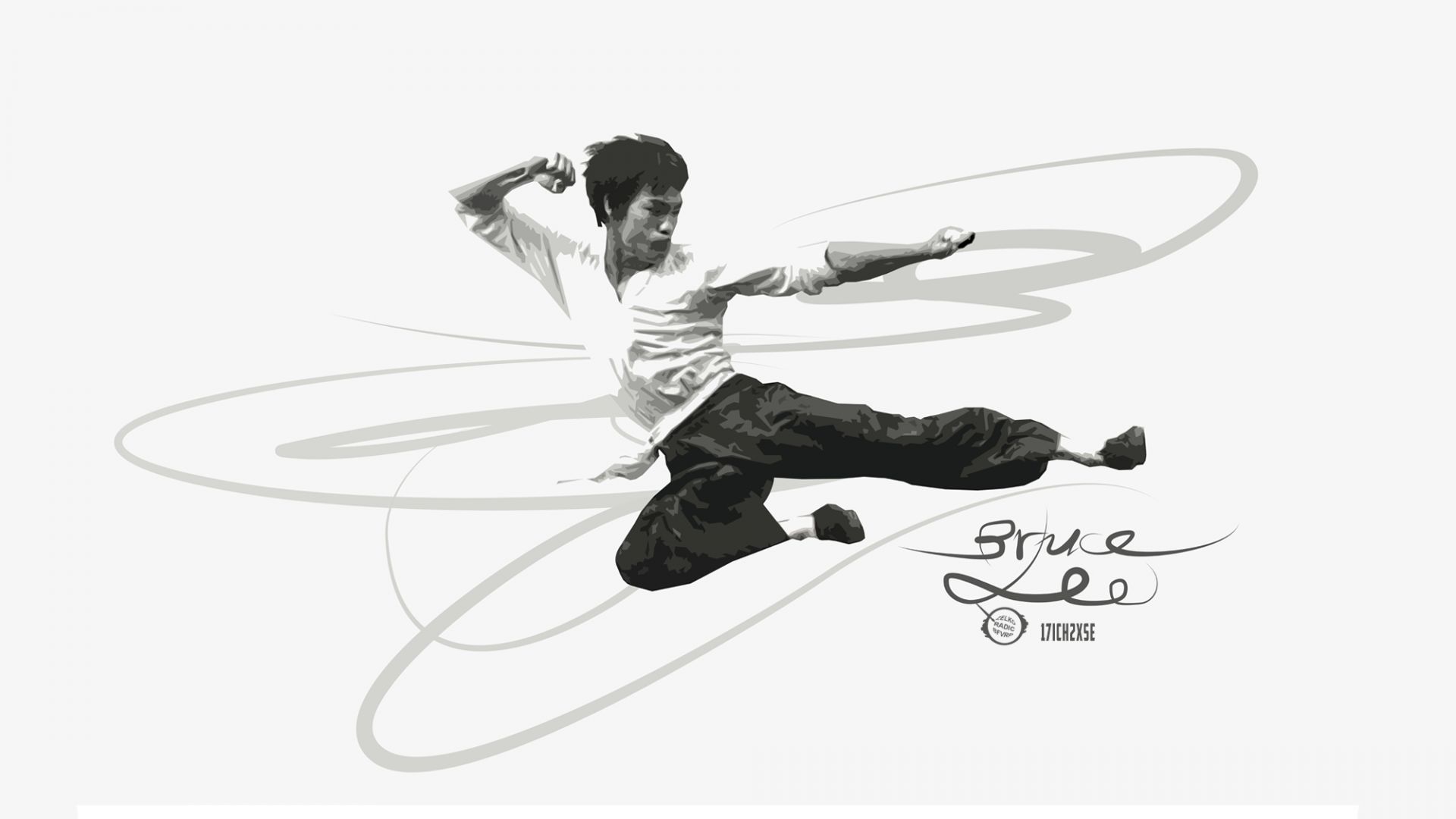 Wallpaper Bruce Lee, artwork