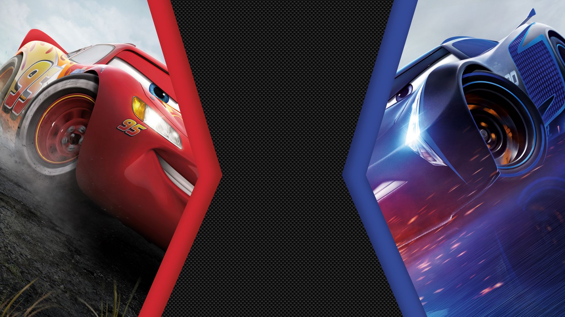Wallpaper Cars 3, movie, Lightning McQueen vs Jackson Storm, 4k, 8k