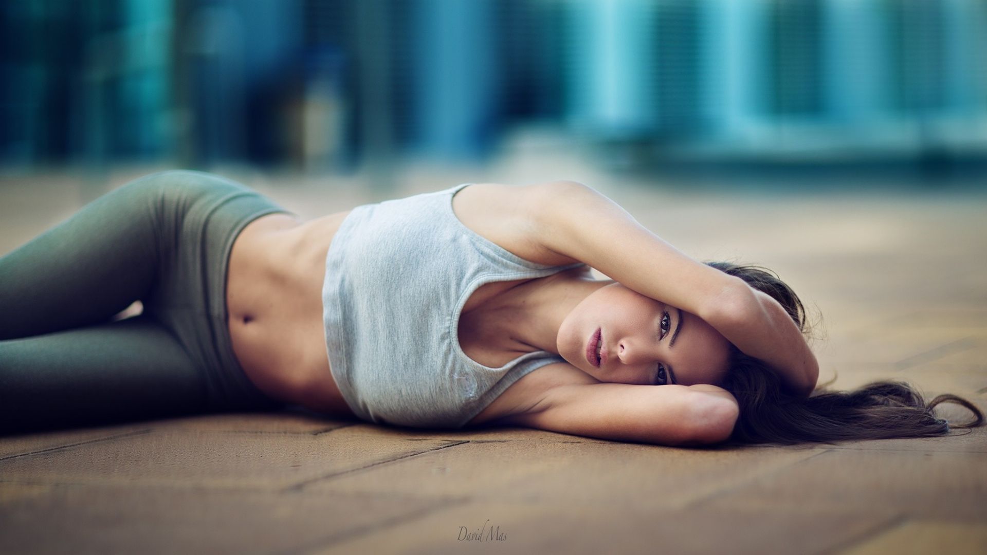 Wallpaper Girl, model, yoga