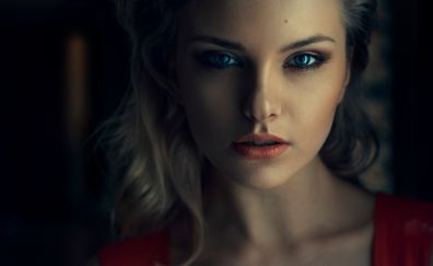 Blue eye girl model