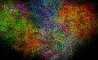 Abstract, colorful, swirls