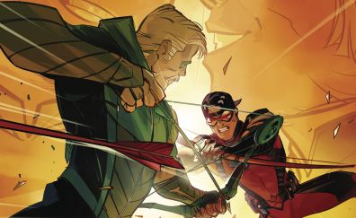 Green Arrow, fight, dc comics