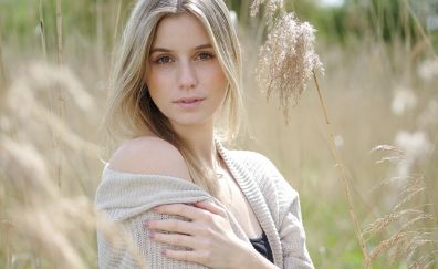 Beautiful, outdoor, girl model, farm