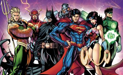 Justice league, superhero, artwork, 5k