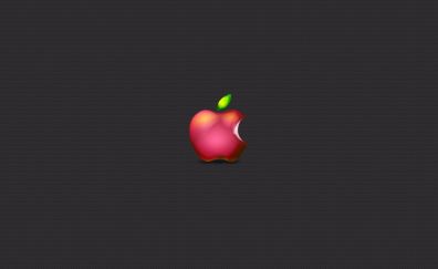 Apple, bite, logo, minimal